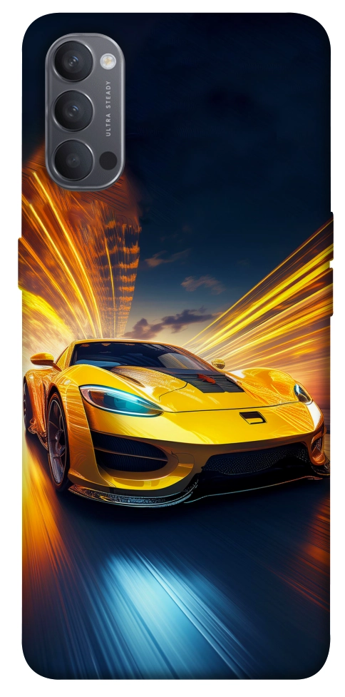Чехол Yellow Porsche для Oppo Reno 4