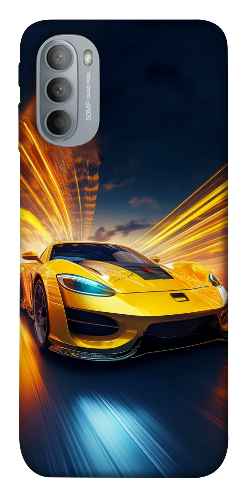 Чехол Yellow Porsche для Motorola Moto G31