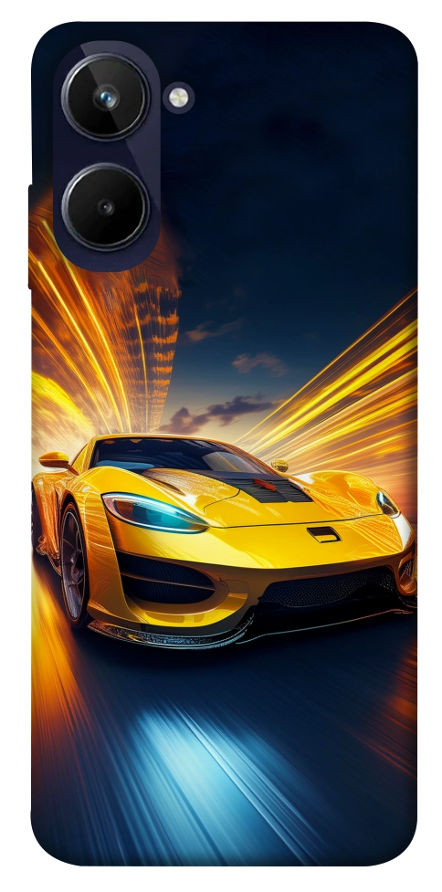 Чохол Yellow Porsche для Realme 10 4G