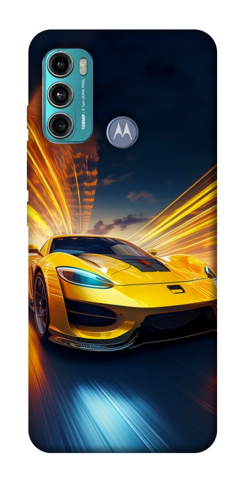Чохол Yellow Porsche для Motorola Moto G60