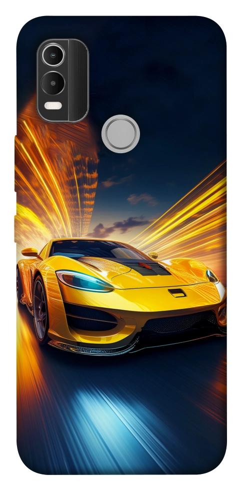 Чохол Yellow Porsche для Nokia C21 Plus