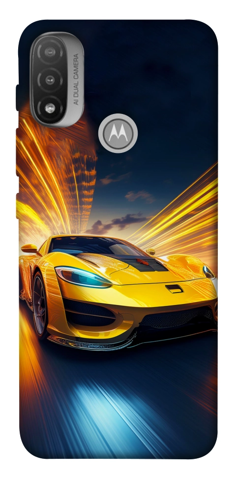 Чехол Yellow Porsche для Motorola Moto E20