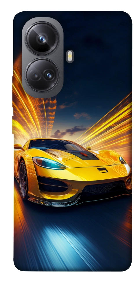 Чохол Yellow Porsche для Realme 10 Pro+