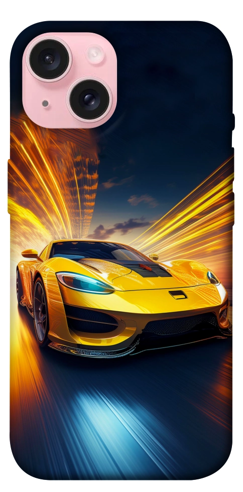 Чехол Yellow Porsche для iPhone 15