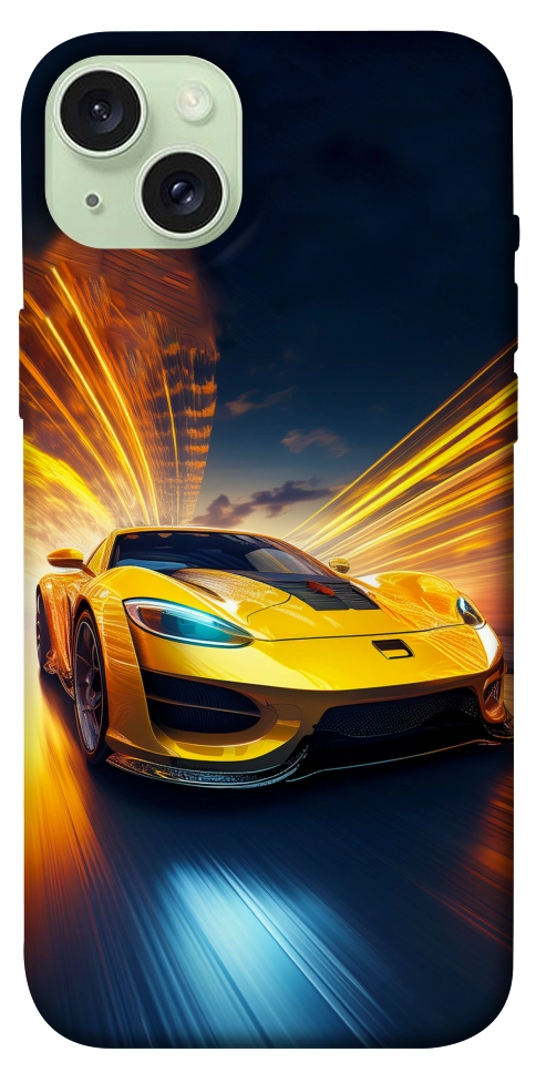 Чохол Yellow Porsche для iPhone 15 Plus