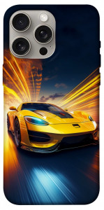 Чехол Yellow Porsche для iPhone 15 Pro Max