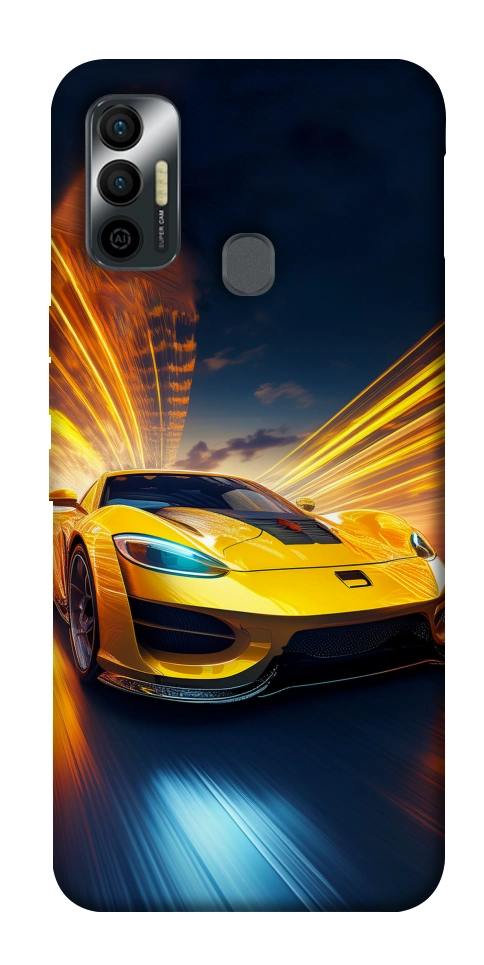 Чохол Yellow Porsche для TECNO Spark 7