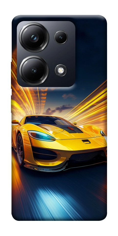 Чехол Yellow Porsche для Xiaomi Poco M6