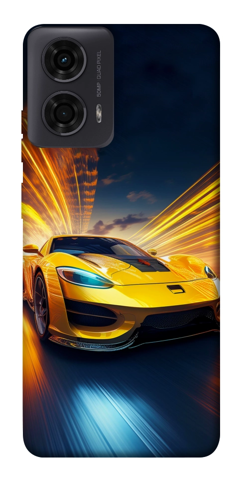 Чехол Yellow Porsche для Motorola Moto G24