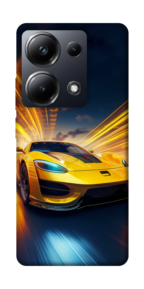 Чехол Yellow Porsche для Xiaomi Poco M6 Pro 4G