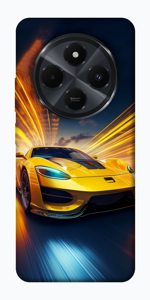 Чехол Yellow Porsche для Xiaomi Redmi 14C