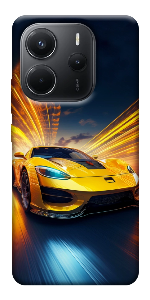 Чехол Yellow Porsche для Xiaomi Redmi Note 14 4G (Int. version)