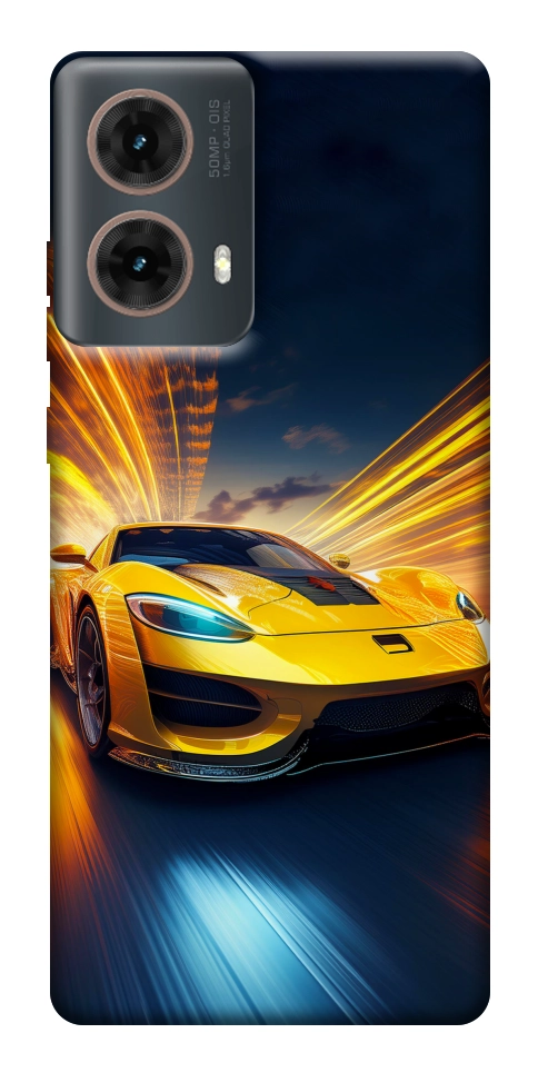 Чохол Yellow Porsche для Motorola Moto G85