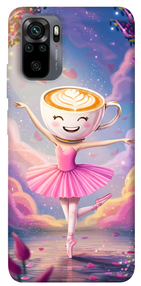 Чехол Ballerina illustration для Xiaomi Redmi Note 10