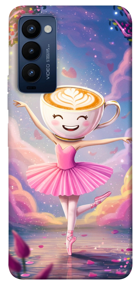 Чехол Ballerina illustration для TECNO Camon 18