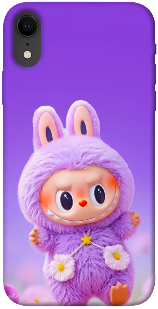 Чохол Labubu purple для iPhone XR