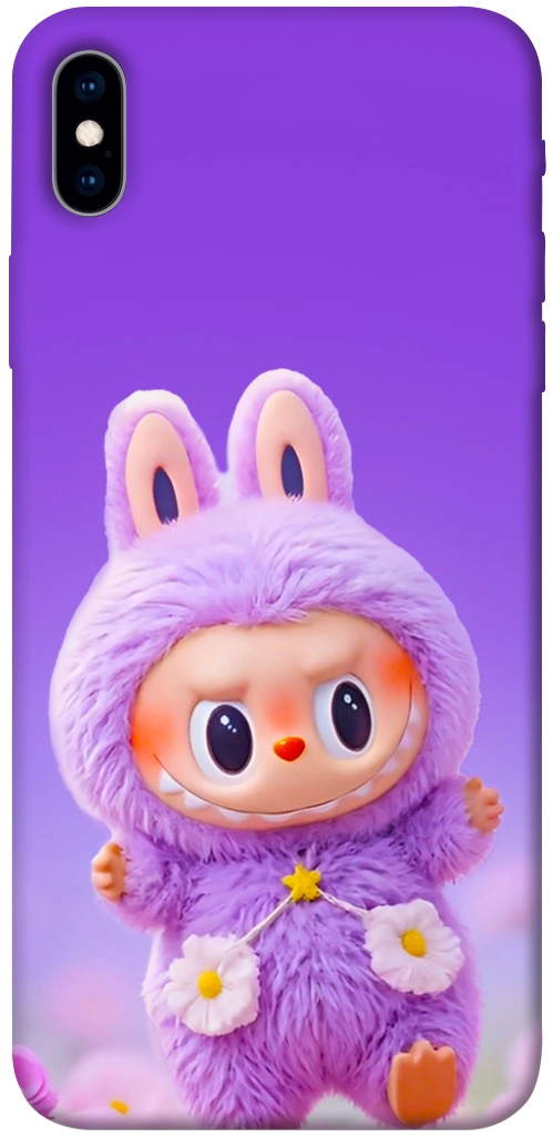 Чехол Labubu purple для iPhone XS Max