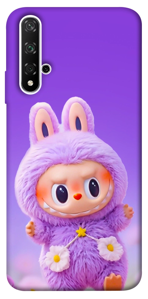 Чехол Labubu purple для Huawei Honor 20
