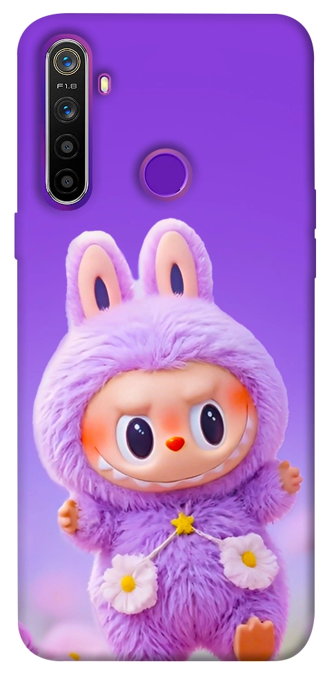 Чехол Labubu purple для Realme 5