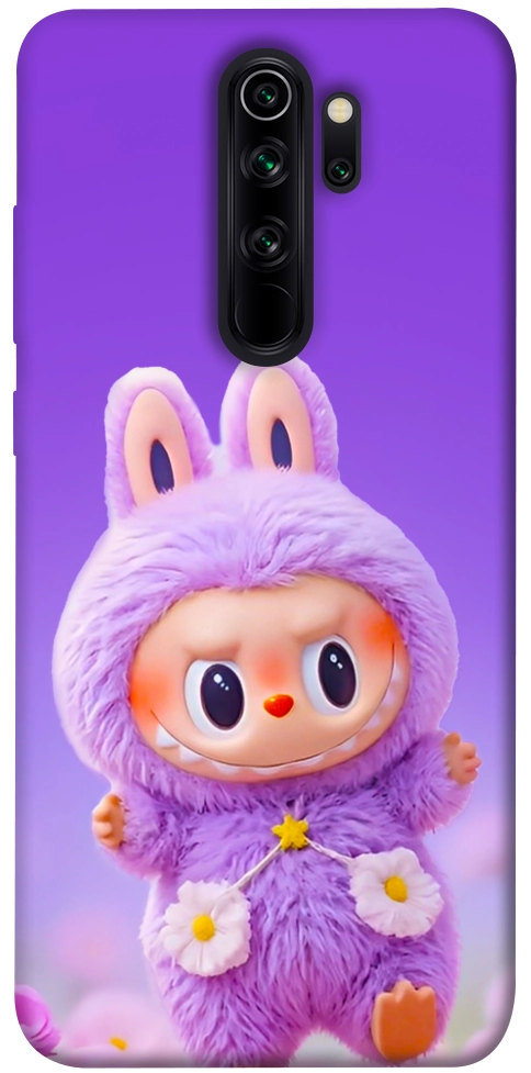 Чехол Labubu purple для Xiaomi Redmi Note 8 Pro