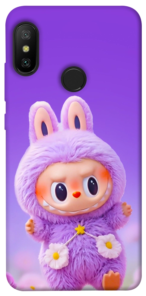 Чехол Labubu purple для Xiaomi Redmi 6 Pro