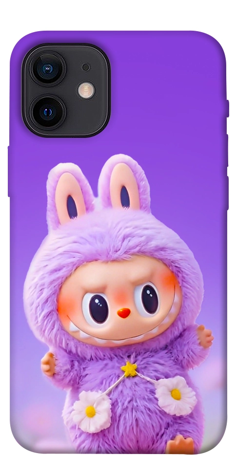 Чехол Labubu purple для iPhone 12 mini