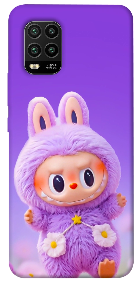 Чехол Labubu purple для Xiaomi Mi 10 Lite