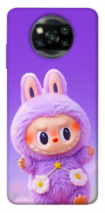 Чехол Labubu purple для Xiaomi Poco X3 NFC