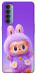 Чохол Labubu purple для Oppo Reno 4 Pro