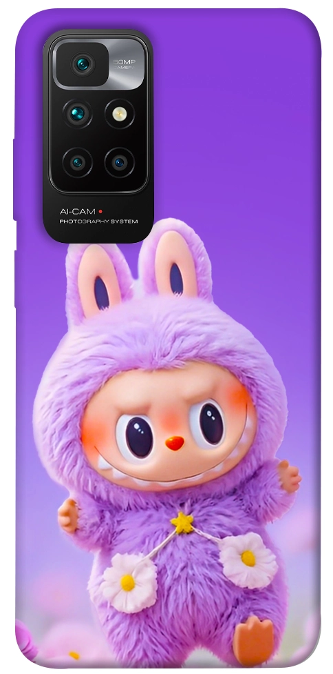 Чехол Labubu purple для Xiaomi Redmi 10