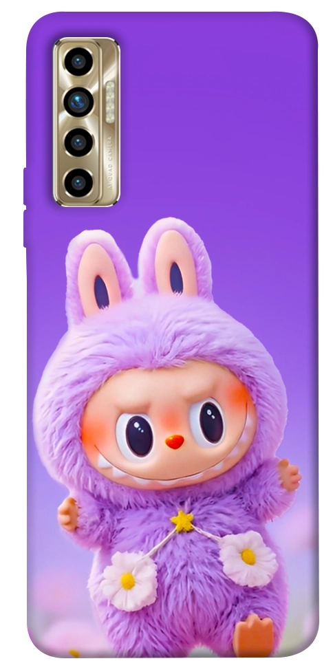 Чехол Labubu purple для TECNO Camon 17P