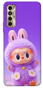 Чохол Labubu purple для TECNO Camon 17P