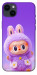 Чехол Labubu purple для iPhone 14 Plus