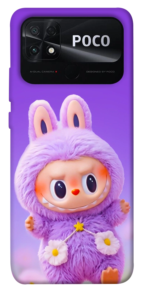 Чехол Labubu purple для Xiaomi Poco C40