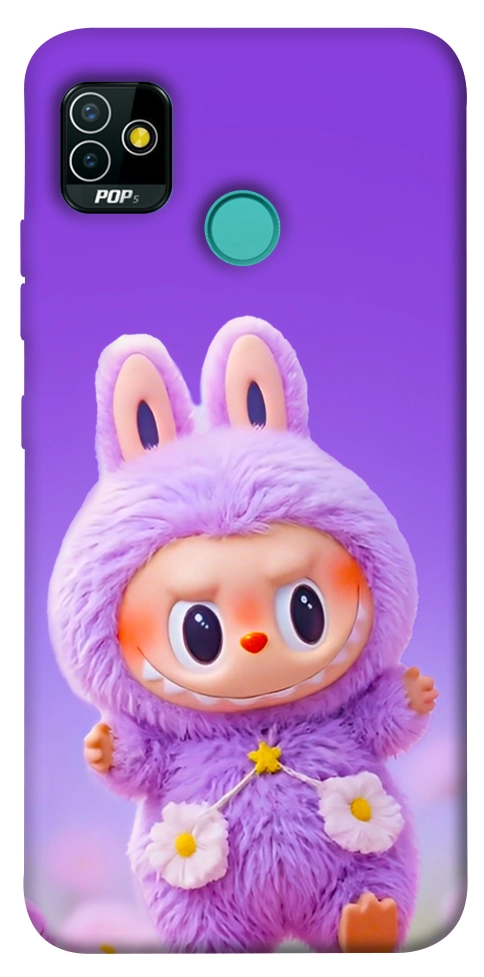 Чохол Labubu purple для TECNO Pop 5