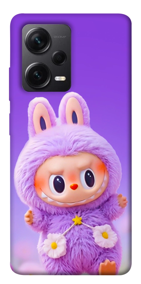 Чехол Labubu purple для Xiaomi Redmi Note 12 Pro 5G