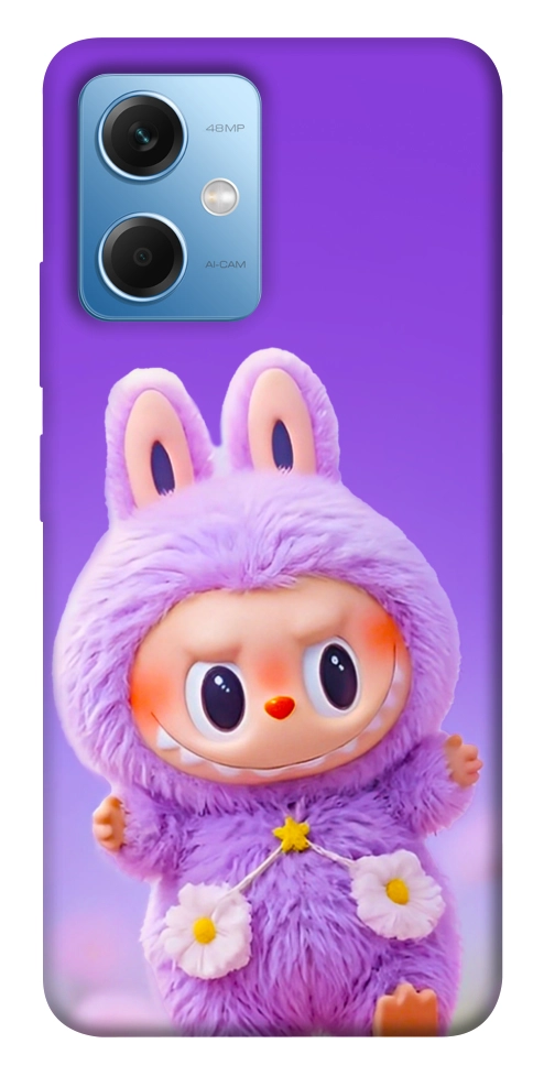 Чехол Labubu purple для Xiaomi Redmi Note 12 5G