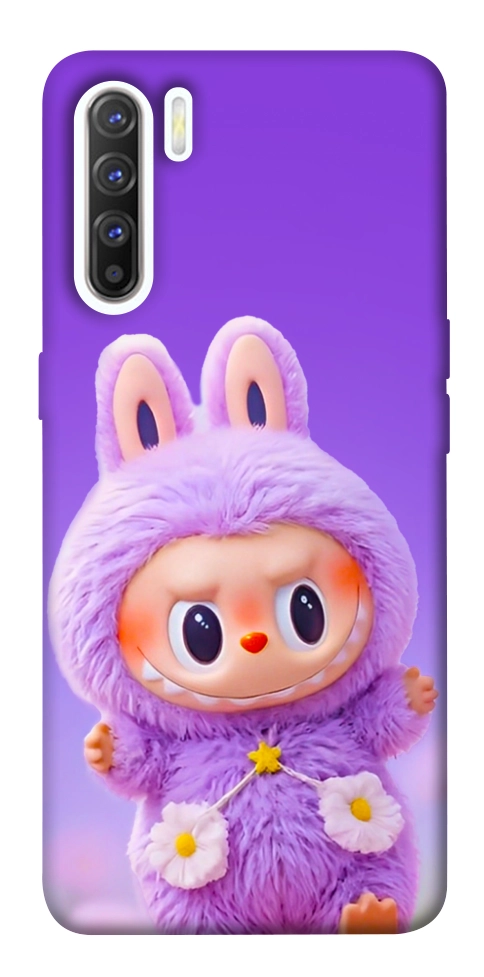 Чехол Labubu purple для Oppo Reno 3