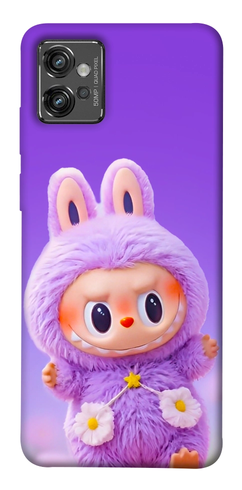 Чехол Labubu purple для Motorola Moto G32
