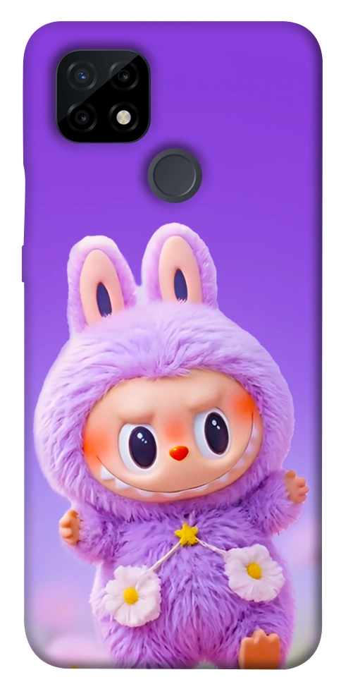 Чехол Labubu purple для Realme C21