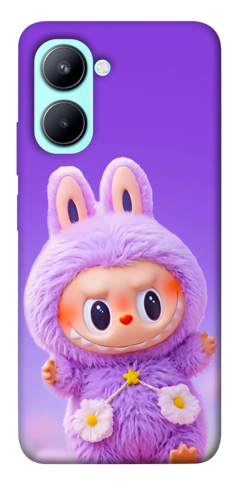 Чехол Labubu purple для Realme C33