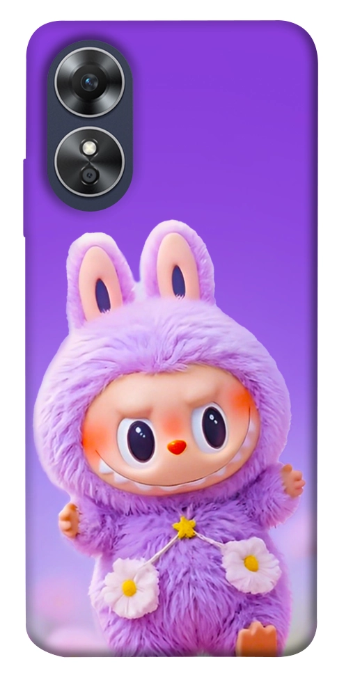 Чехол Labubu purple для Oppo A17