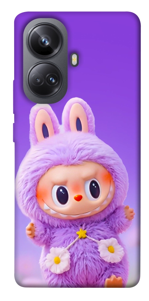 Чехол Labubu purple для Realme 10 Pro+