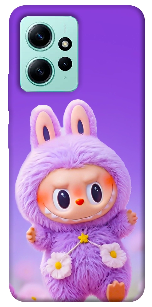 Чехол Labubu purple для Xiaomi Redmi Note 12 4G