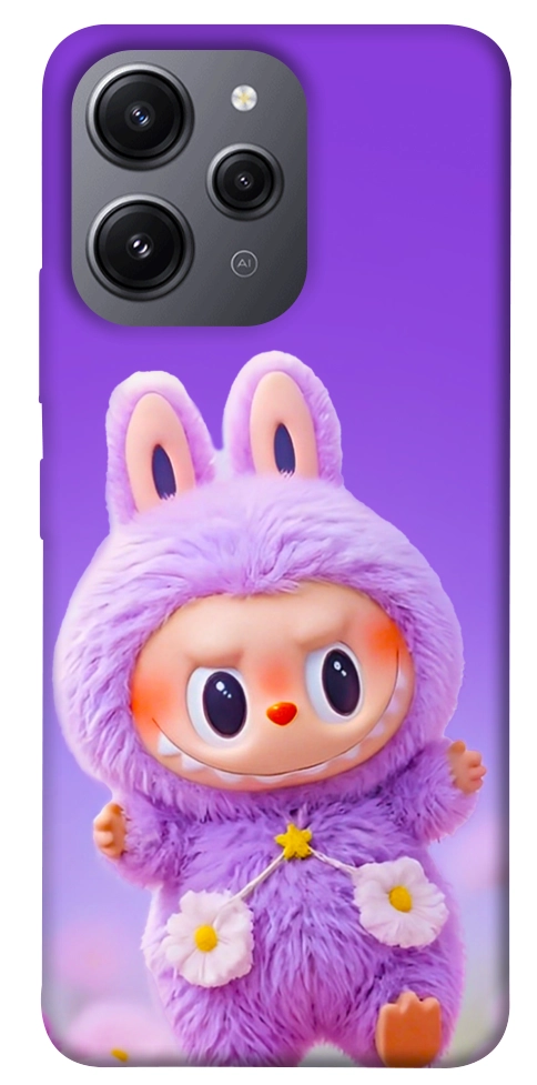 Чохол Labubu purple для Xiaomi Redmi 12