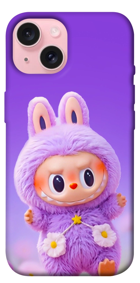 Чехол Labubu purple для iPhone 15
