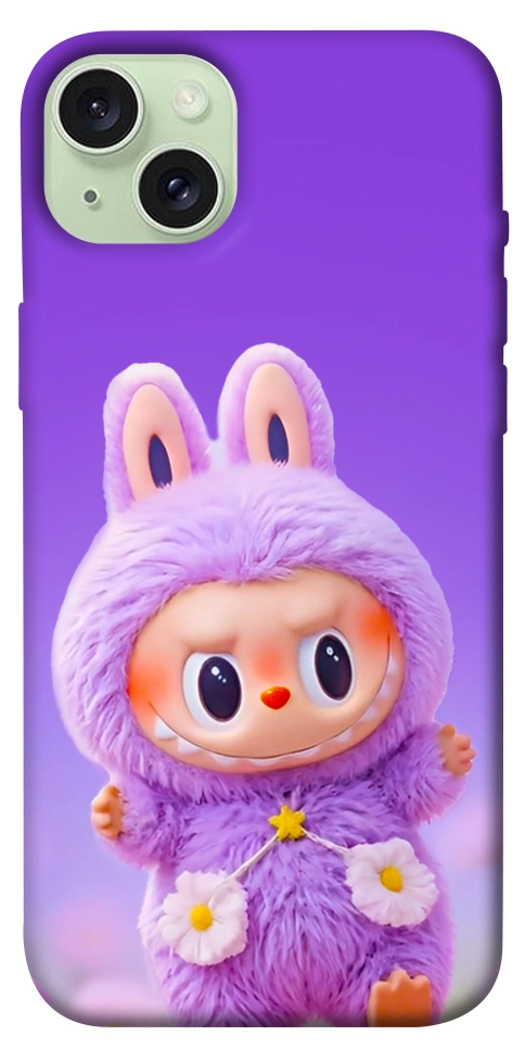 Чехол Labubu purple для iPhone 15 Plus