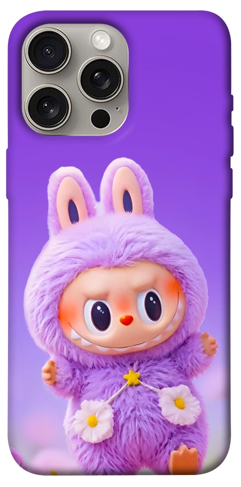Чехол Labubu purple для iPhone 15 Pro Max