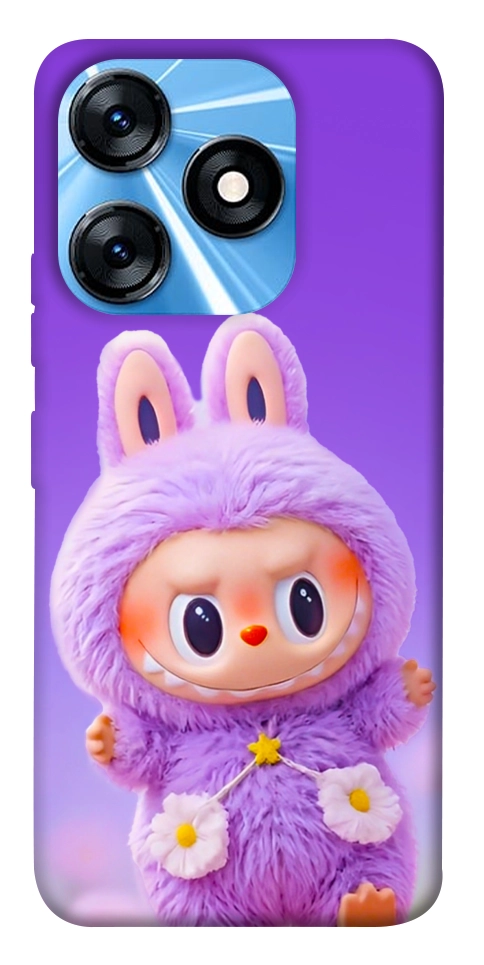 Чохол Labubu purple для TECNO Spark 10