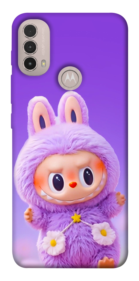 Чехол Labubu purple для Motorola Moto E30